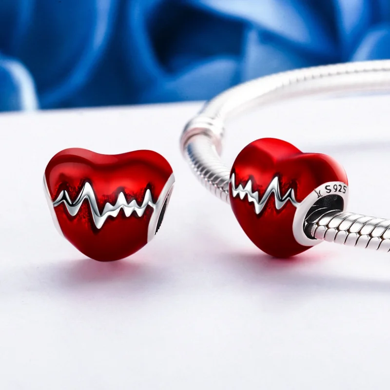 (imagem para) Charm Batimento cardiaco estilo Pandora - SCC249 - Visualizar 5
