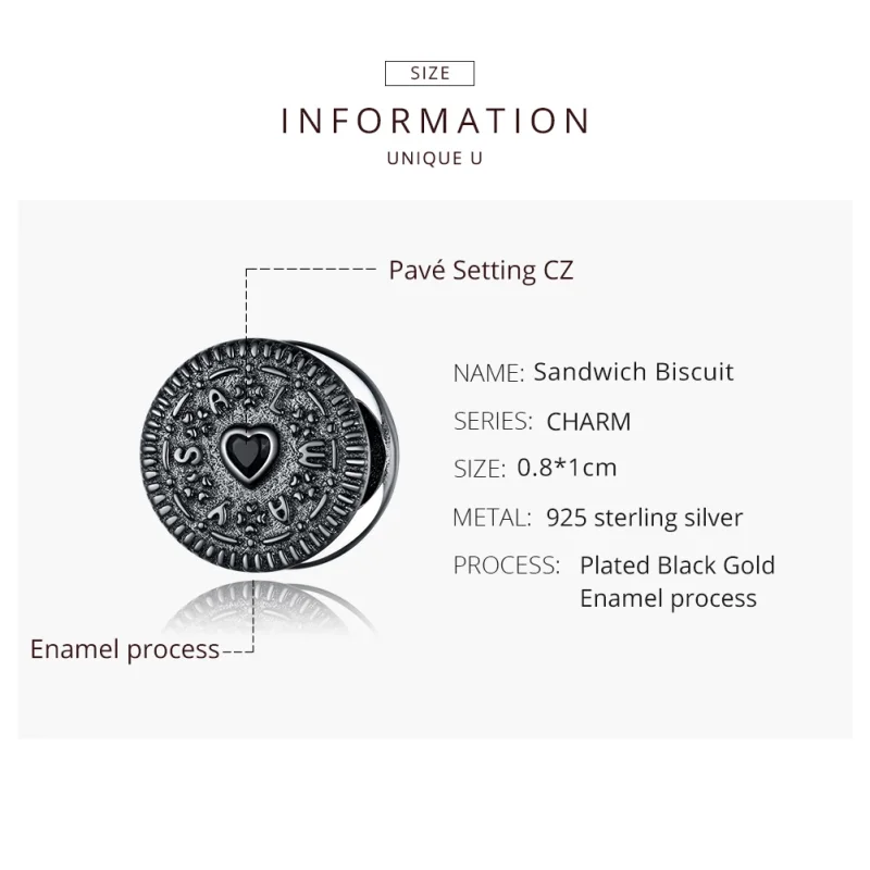 (imagem para) Charm Biscoito Sndwich life Pandora - BSC352 - Visualizar 8