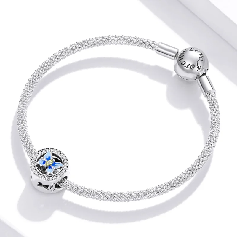 (imagem para) Charm Borboleta colorida estilo Pandora - SCC1682 - Visualizar 3