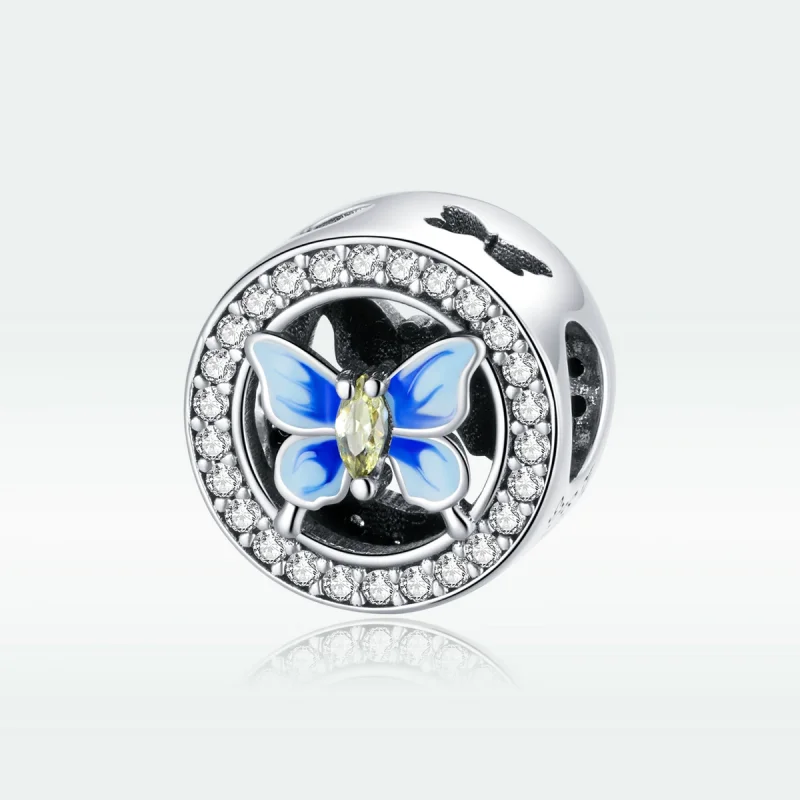 (imagem para) Charm Borboleta colorida estilo Pandora - SCC1682 - Visualizar 5