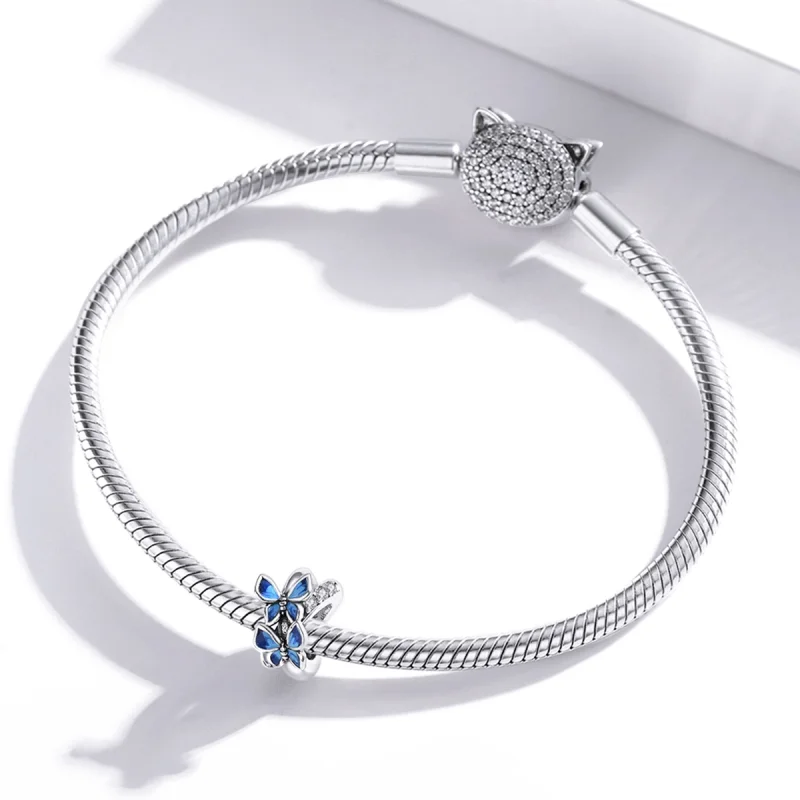 (imagem para) Charm Borboletas voadoras estilo Pandora - SCC1731 - Visualizar 3