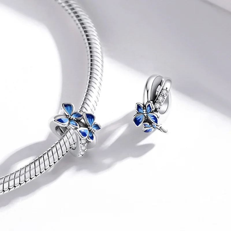 (imagem para) Charm Borboletas voadoras estilo Pandora - SCC1731 - Visualizar 4