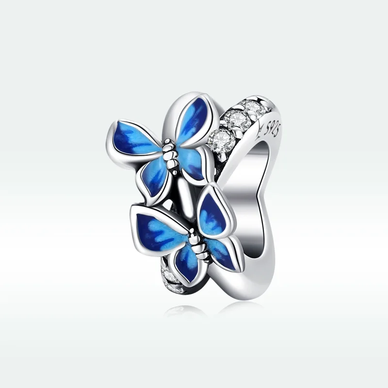 (imagem para) Charm Borboletas voadoras estilo Pandora - SCC1731 - Visualizar 5