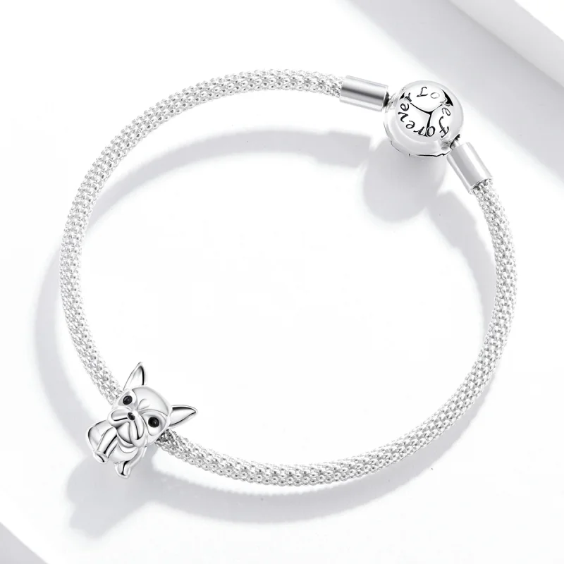 (imagem para) Charm Bulldog Francês Fofo estilo Pandora - SCC1599 - Visualizar 3