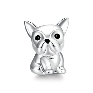 Charm Bulldog Francês Fofo estilo Pandora - SCC1599 (imagem para) Charm Bulldog Francês Fofo estilo Pandora - SCC1599
