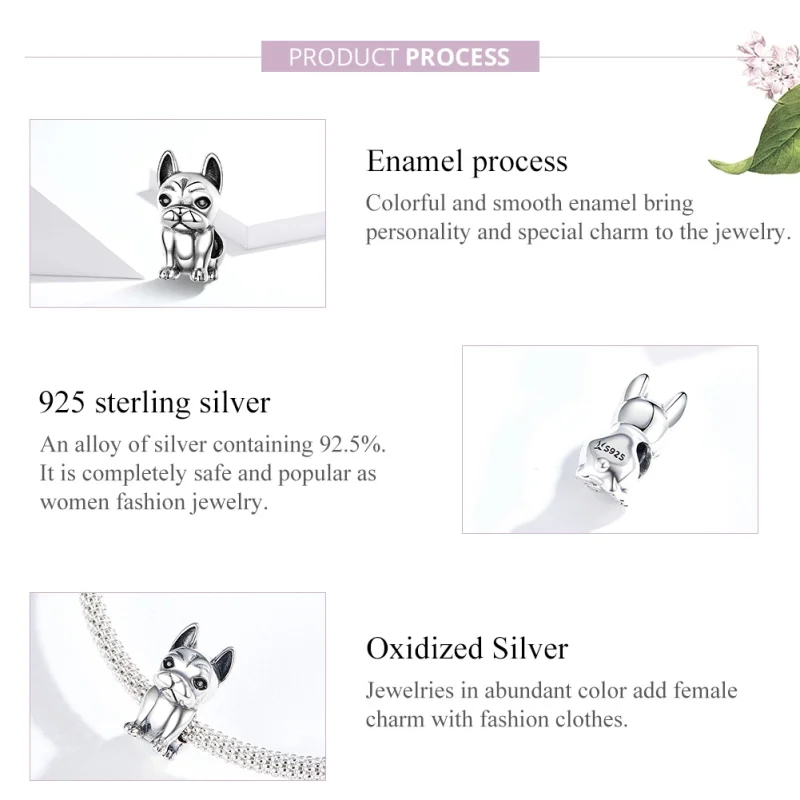 (imagem para) Charm Bulldog francês life Pandora - SCC1306 - Visualizar 2