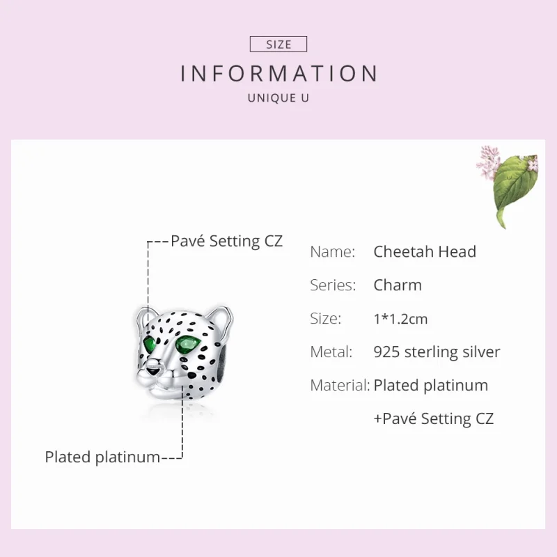(imagem para) Charm Cheetah Head life Pandora - SCC1675 - Visualizar 7