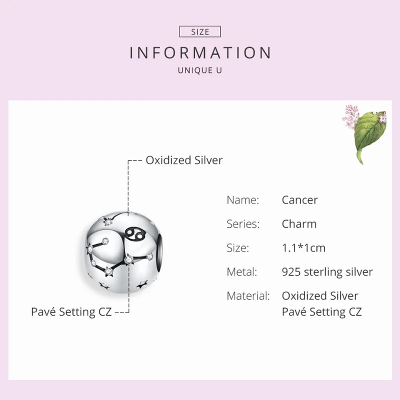 (imagem para) Charm Câncer life Pandora - SCC1218-4 - Visualizar 5