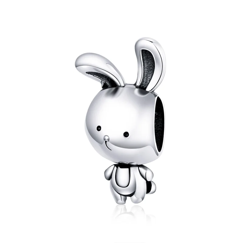 (imagem para) Charm Coelhinho bonitinho estilo Pandora - SCC1517