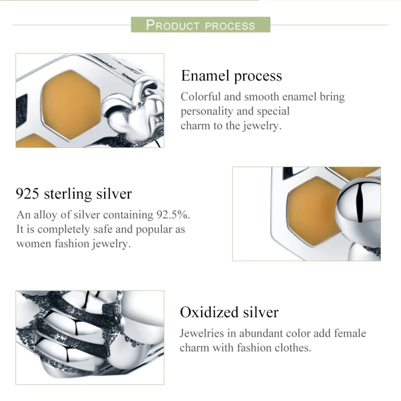 (imagem para) Charm Colméia life Pandora - SCC500 - Visualizar 6