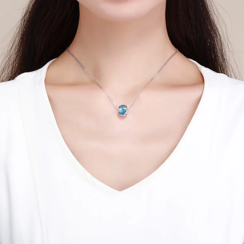 (imagem para) Charm Confissão de Margarida Aquamarine estilo Pandora - SCC878 - Visualizar 5