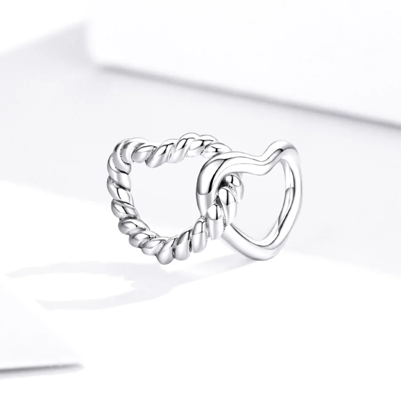 (imagem para) Charm Corações entrelaçados estilo Pandora - SCC1563 - Visualizar 2