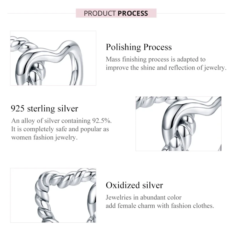 (imagem para) Charm Corações entrelaçados estilo Pandora - SCC1563 - Visualizar 7