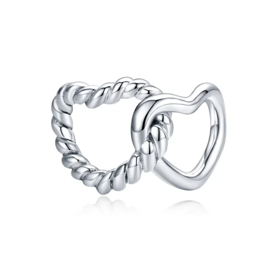 (imagem para) Charm Corações entrelaçados estilo Pandora - SCC1563
