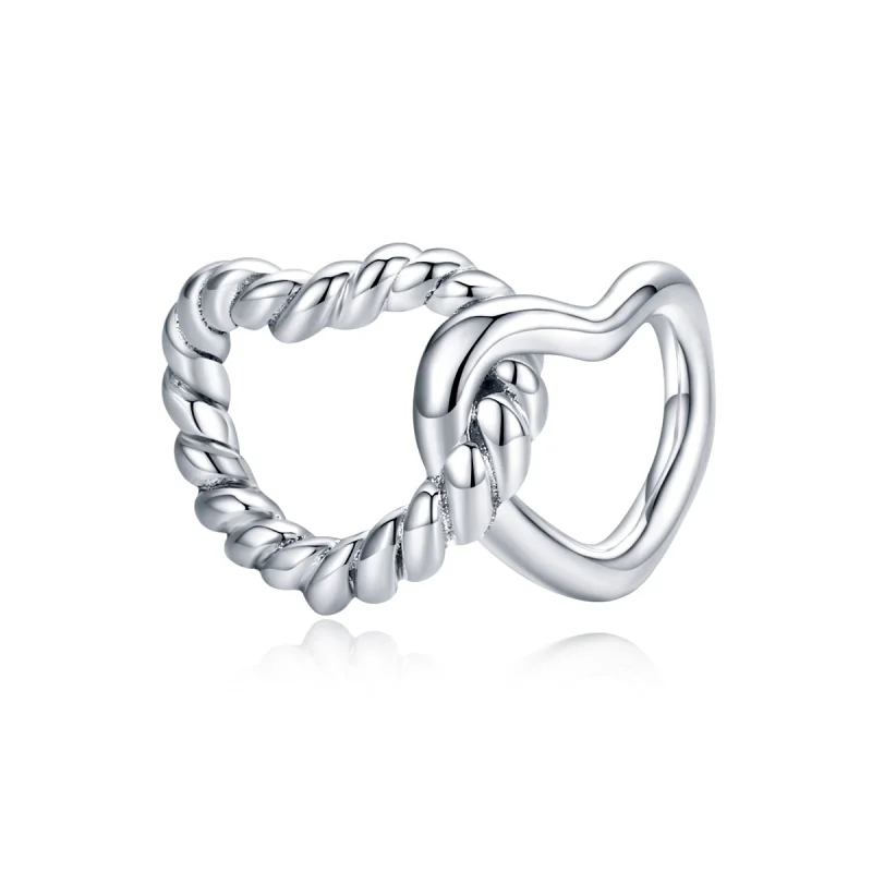 (imagem para) Charm Corações entrelaçados estilo Pandora - SCC1563