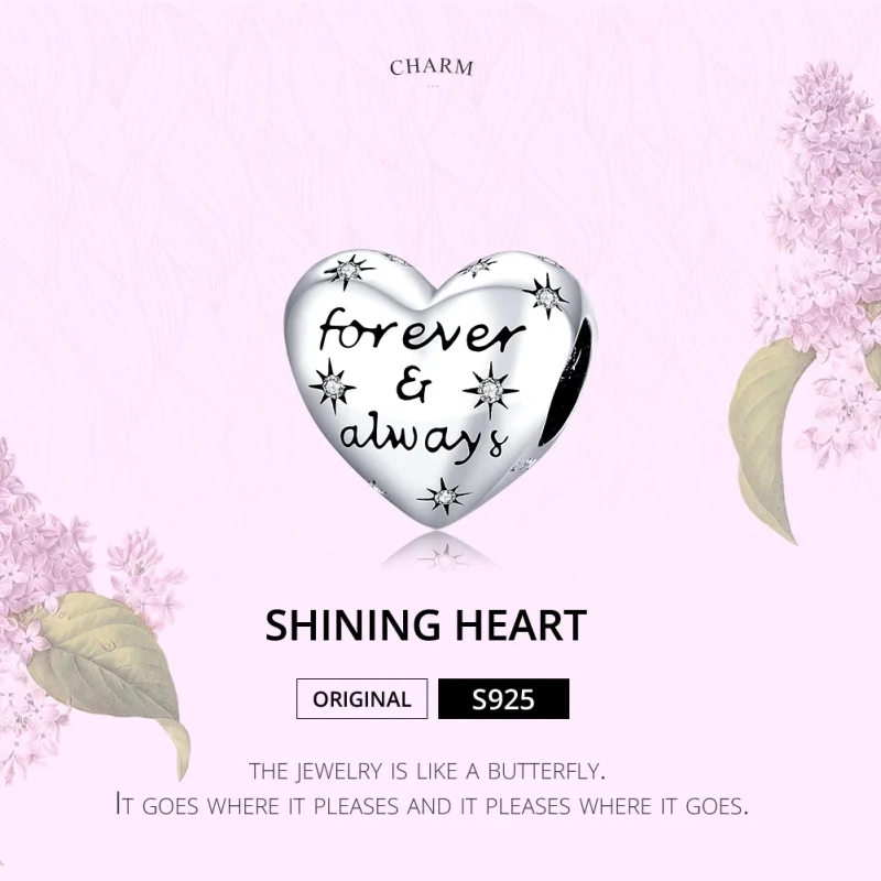 (imagem para) Charm Coração brilhante estilo Pandora - SCC1735 - Visualizar 6