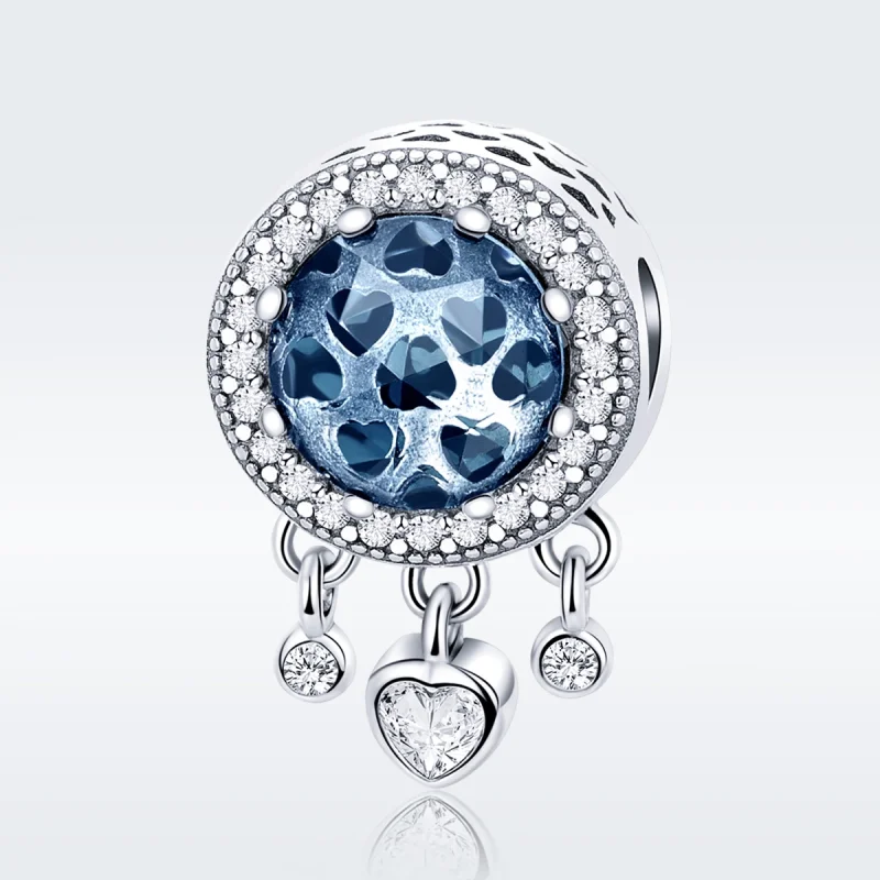 (imagem para) Charm Coração de Cristal Brilhante estilo Pandora - SCC724 - Visualizar 3
