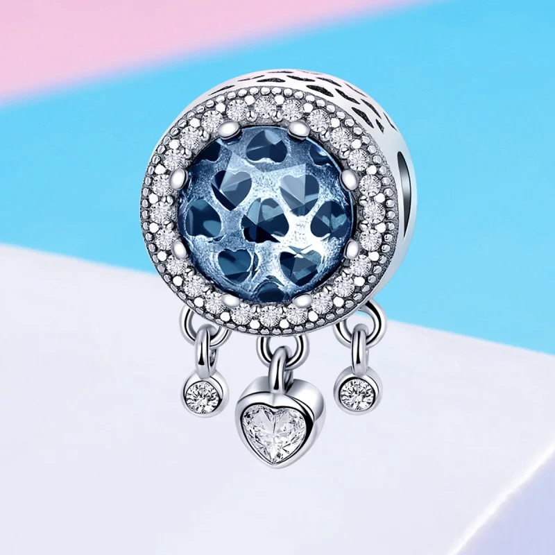 (imagem para) Charm Coração de Cristal Brilhante estilo Pandora - SCC724 - Visualizar 4