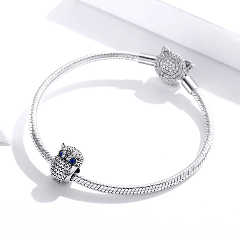 (imagem para) Charm Coruja Brilhante estilo Pandora - SCC1607 - Visualizar 3