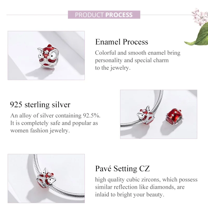 (imagem para) Charm Dança do Leão life Pandora - BSC086 - Visualizar 7