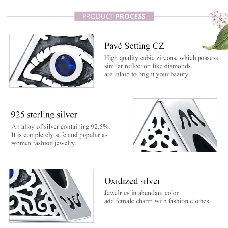 (imagem para) Charm Devil's Eys life Pandora - SCC1567 - Visualizar 8