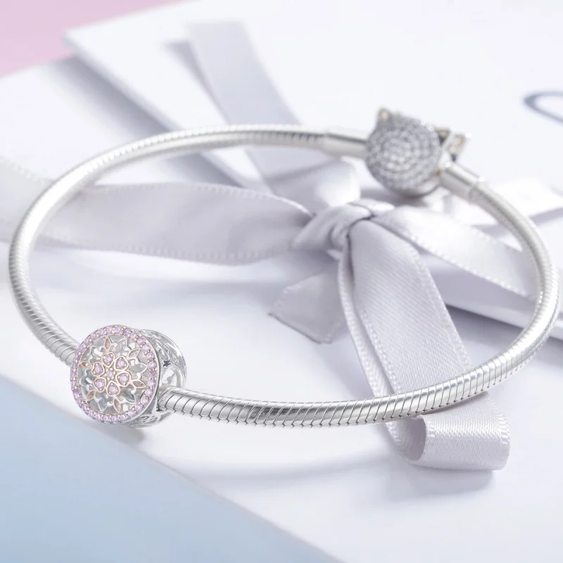 (imagem para) Charm Dois tons Flor life Pandora - SCC923 - Visualizar 3