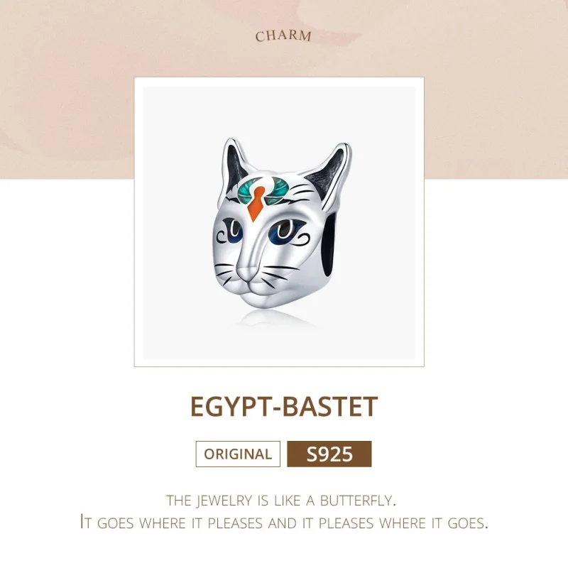 (imagem para) Charm Egito - Deus Gato Besti estilo Pandora - SCC1859 - Visualizar 6