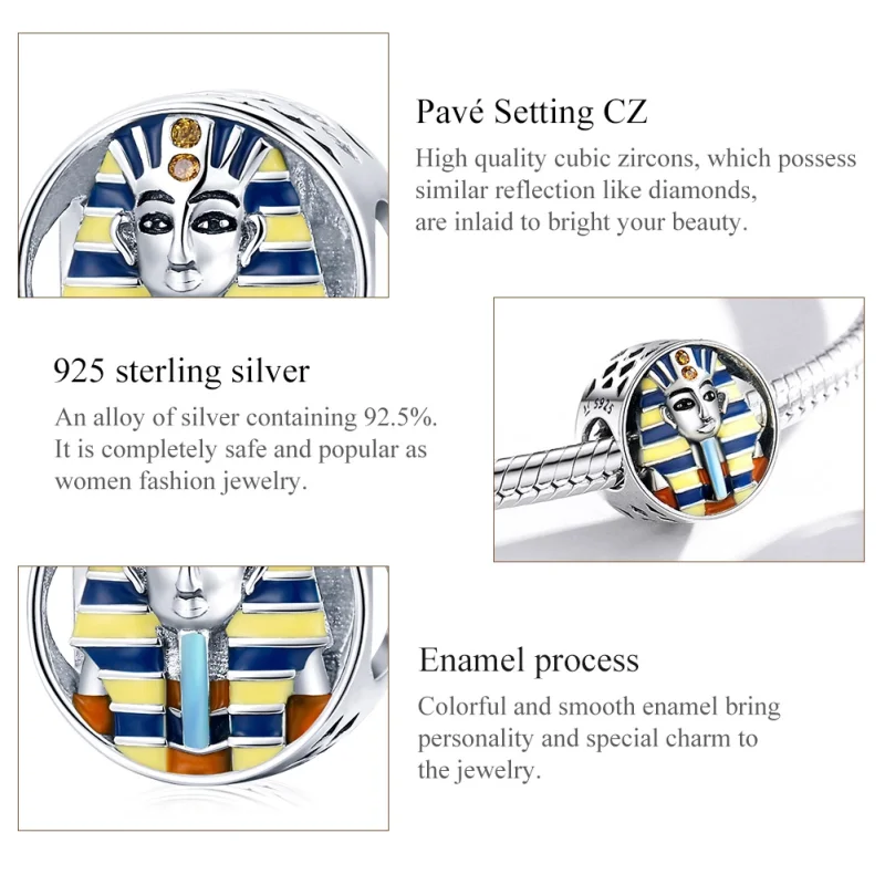 (imagem para) Charm Egito - Faraó life Pandora - SCC1858 - Visualizar 7