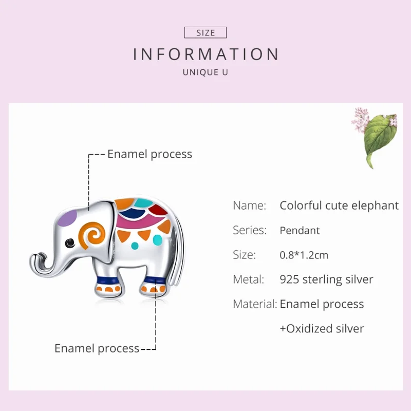 (imagem para) Charm Elefante da Sorte estilo Pandora - SCC1790 - Visualizar 7