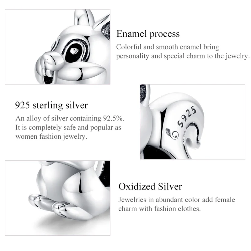 (imagem para) Charm Esquilo fofo life Pandora - BSC338 - Visualizar 7