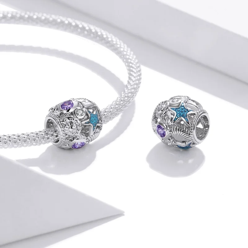 (imagem para) Charm Estrela-do-mar e Concha estilo Pandora - SCC1805 - Visualizar 4