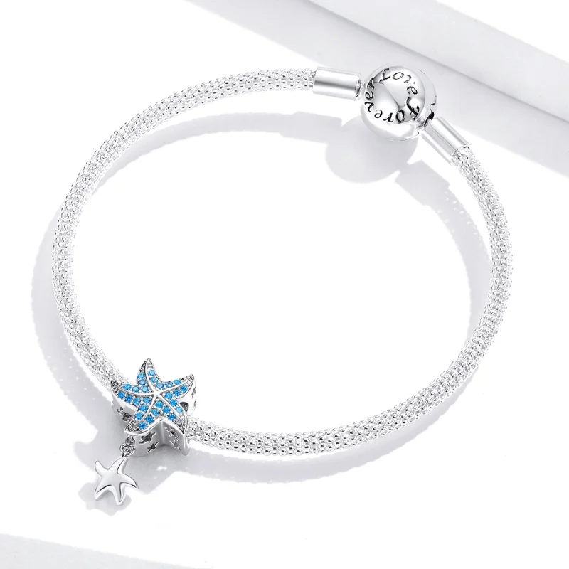 (imagem para) Charm Estrela-do-mar Oceânica estilo Pandora - BSC252 - Visualizar 3