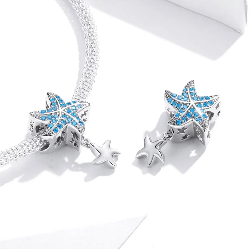 (imagem para) Charm Estrela-do-mar Oceânica estilo Pandora - BSC252 - Visualizar 4