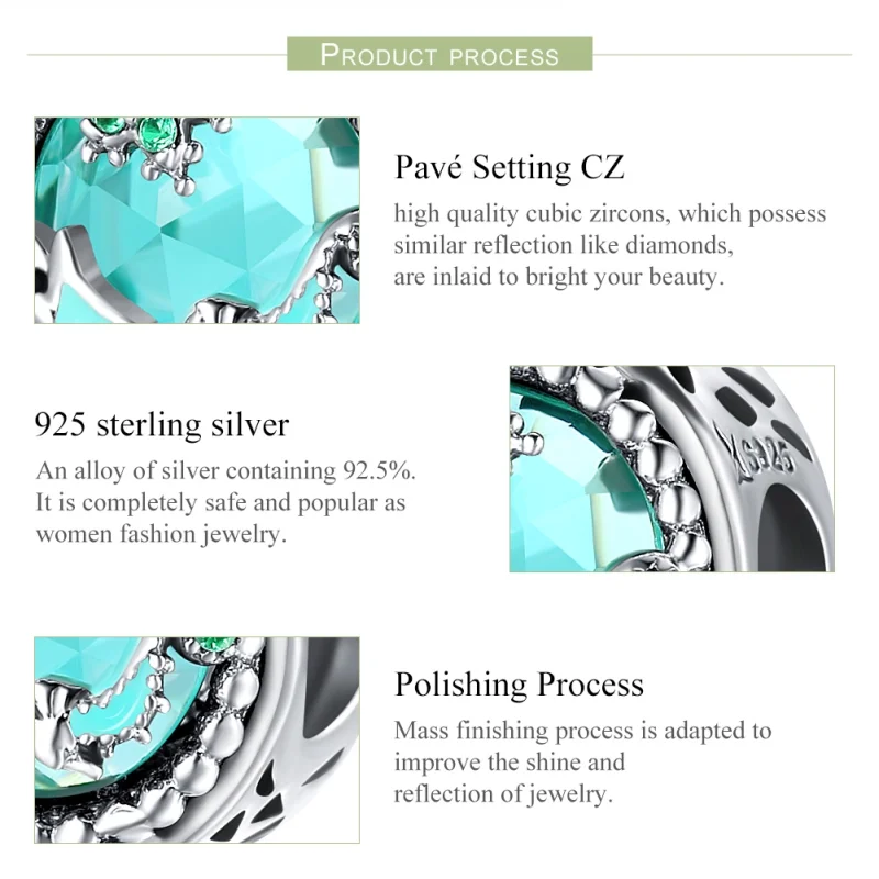 (imagem para) Charm Estrelas brilhantes estilo Pandora - SCC246 - Visualizar 7