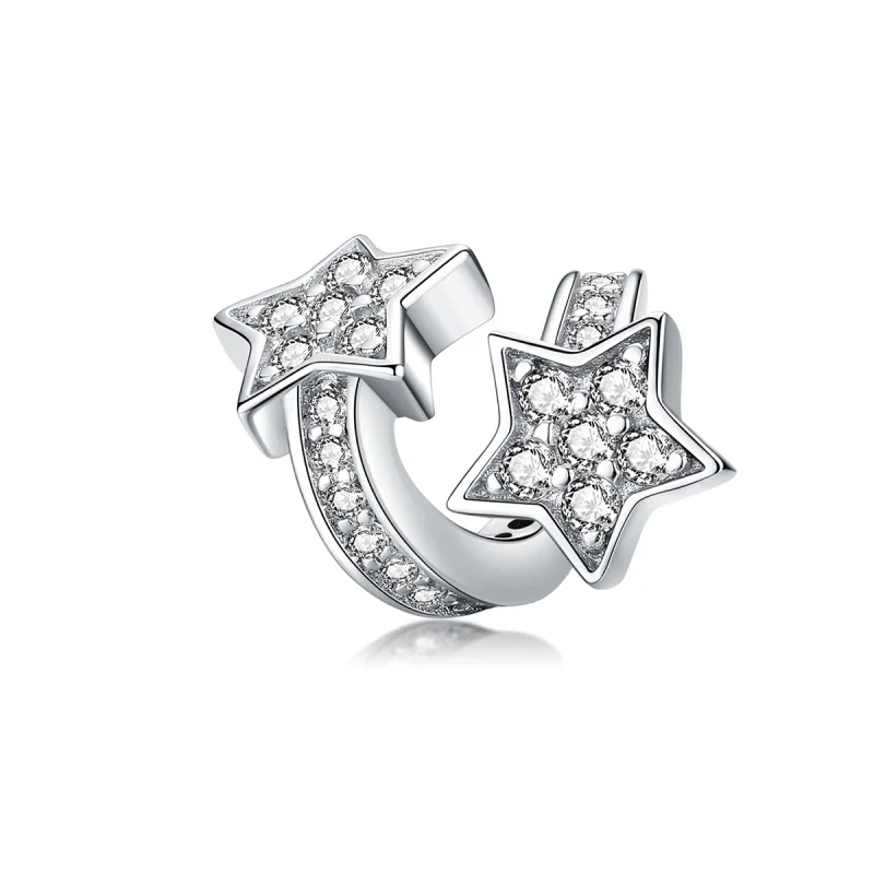 (imagem para) Charm Estrelas datadas umas das outras estilo Pandora - SCC1244