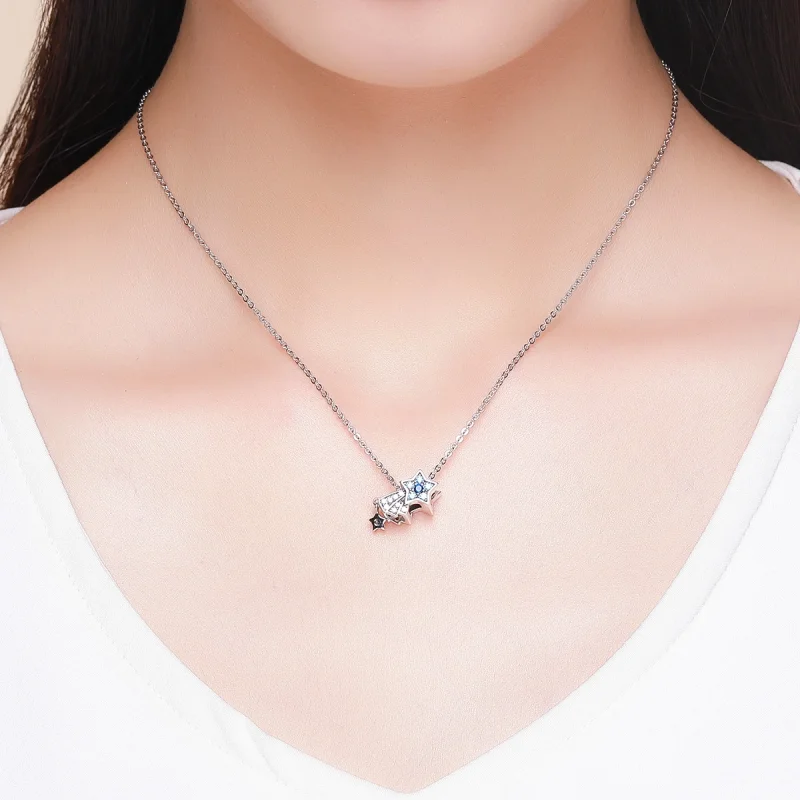 (imagem para) Charm Estrelas de joalheria de safira estilo Pandora - SCC912 - Visualizar 5