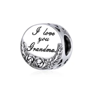Charm Eu te amo vovó life Pandora - SCC1762 (imagem para) Charm Eu te amo vovó life Pandora - SCC1762