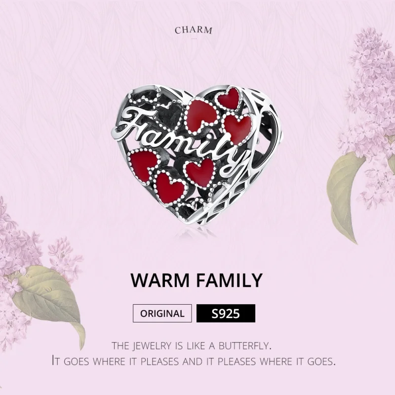 (imagem para) Charm Família calorosa estilo Pandora - SCC1750 - Visualizar 6