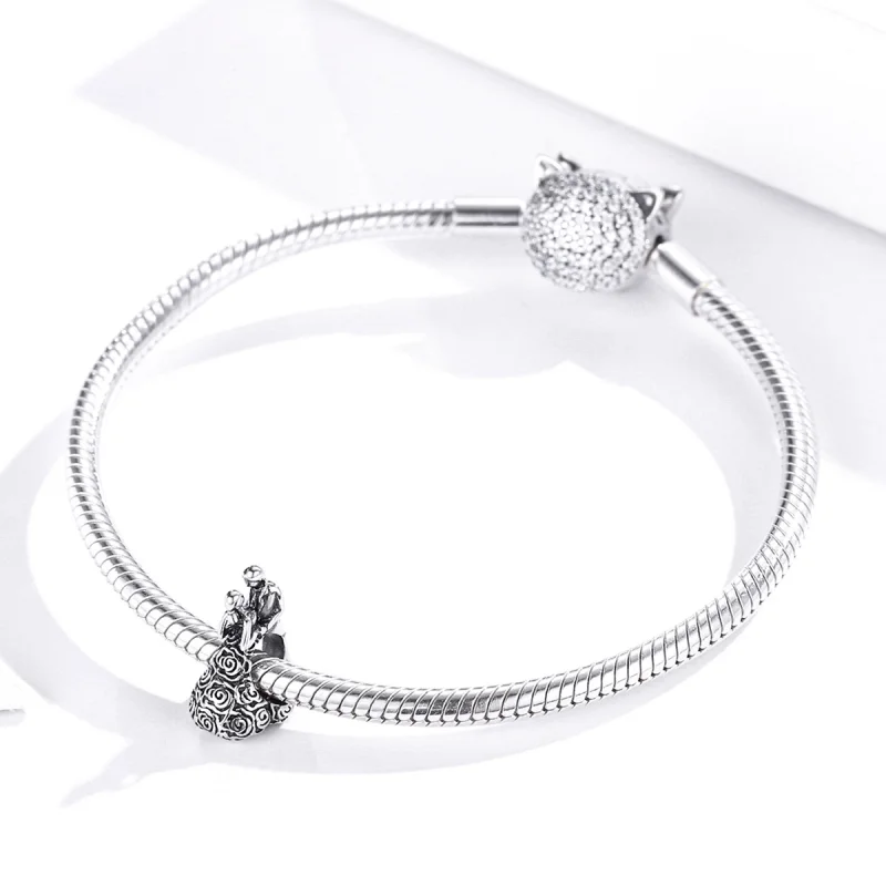 (imagem para) Charm Festa de casamento dançando noivos estilo Pandora - SCC1564 - Visualizar 3