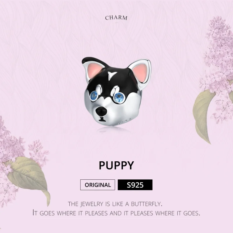 (imagem para) Charm Filhote de cachorro estilo Pandora - BSC191 - Visualizar 6