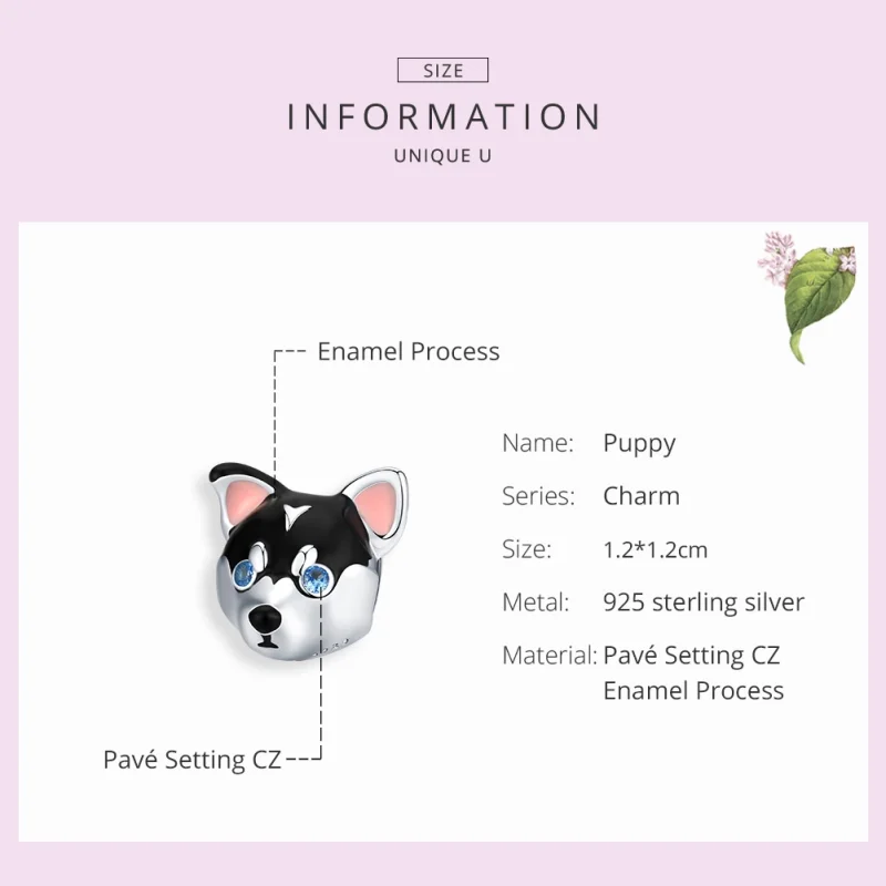 (imagem para) Charm Filhote de cachorro estilo Pandora - BSC191 - Visualizar 7