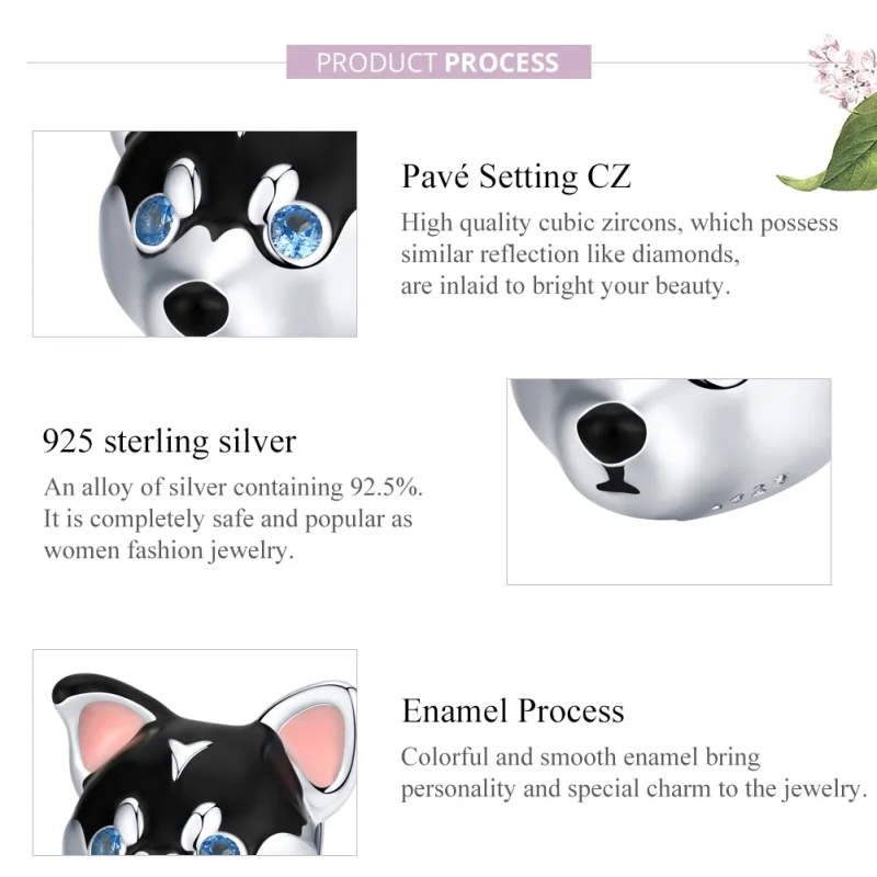 (imagem para) Charm Filhote de cachorro estilo Pandora - BSC191 - Visualizar 8