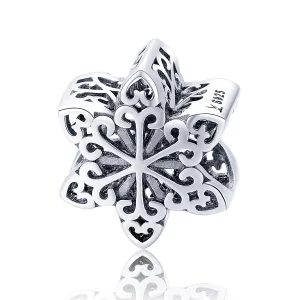 (imagem para) Charm Floco de neve cintilante estilo Pandora - SCC719