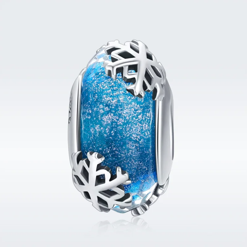 (imagem para) Charm Flocos de neve congelados de inverno estilo Pandora - SCC862 - Visualizar 3