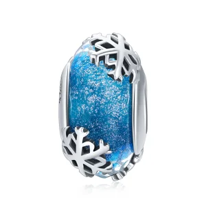(imagem para) Charm Flocos de neve congelados de inverno estilo Pandora - SCC862
