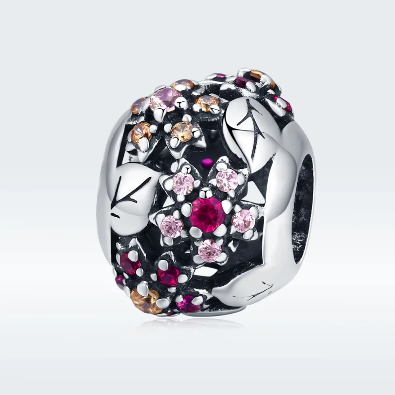 (imagem para) Charm Flor de cerejeira elegante estilo Pandora - SCC1446 - Visualizar 5