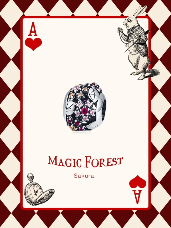 (imagem para) Charm Flor de cerejeira elegante estilo Pandora - SCC1446 - Visualizar 6