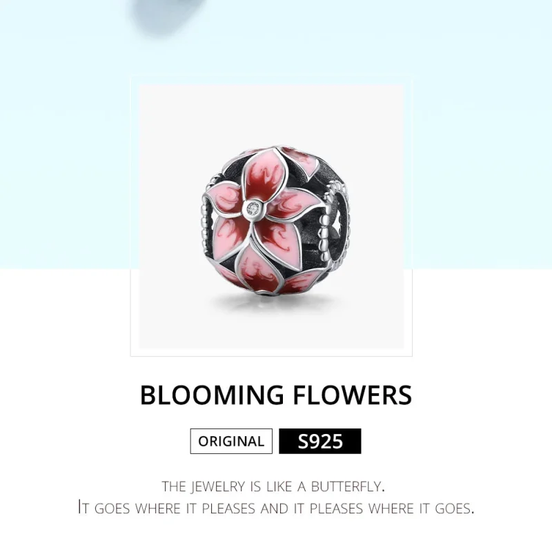 (imagem para) Charm Flor desabrochando estilo Pandora - SCC1707 - Visualizar 6