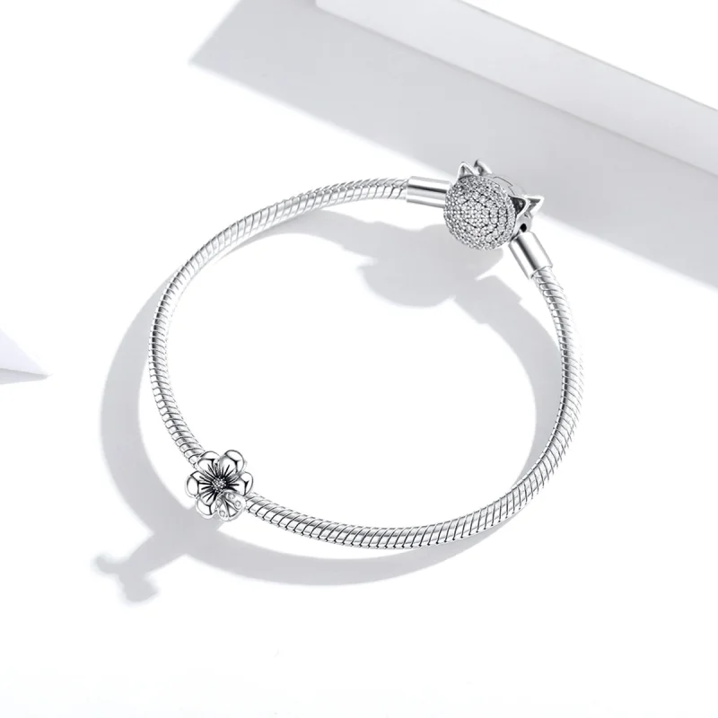 (imagem para) Charm Flor desabrochando estilo Pandora - SCC1722 - Visualizar 3