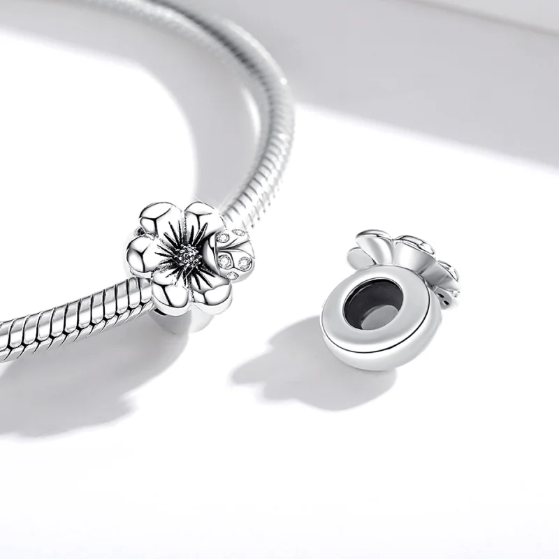 (imagem para) Charm Flor desabrochando estilo Pandora - SCC1722 - Visualizar 4